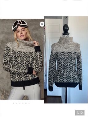 Aritzia Wool Alpaca Chunky Knit Turtle Neck Pullover Sweater. XS.